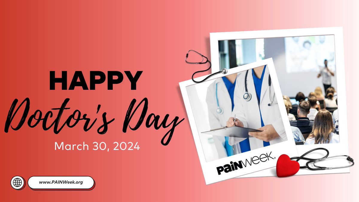 A doctor's work is never done, but their impact is immeasurable. 💫👩‍⚕️👨‍⚕️Happy National #Doctors' Day from PAINWeek to all the amazing physicians out there!🏨💥
