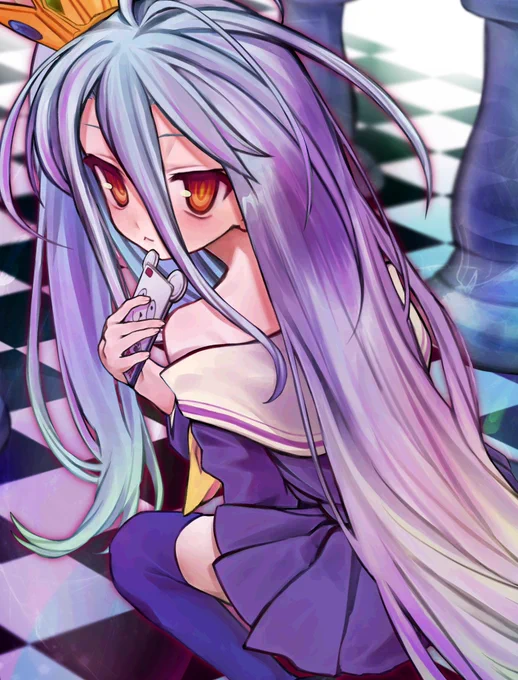 白 