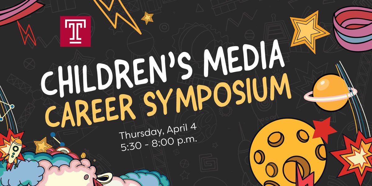 The 6th Annual Children’s Media Career Symposium is on Thursday, April 4th, from 5:30 – 8:00 p.m. in Annenberg Hall Atrium! More info here: eventbrite.com/e/childrens-me…