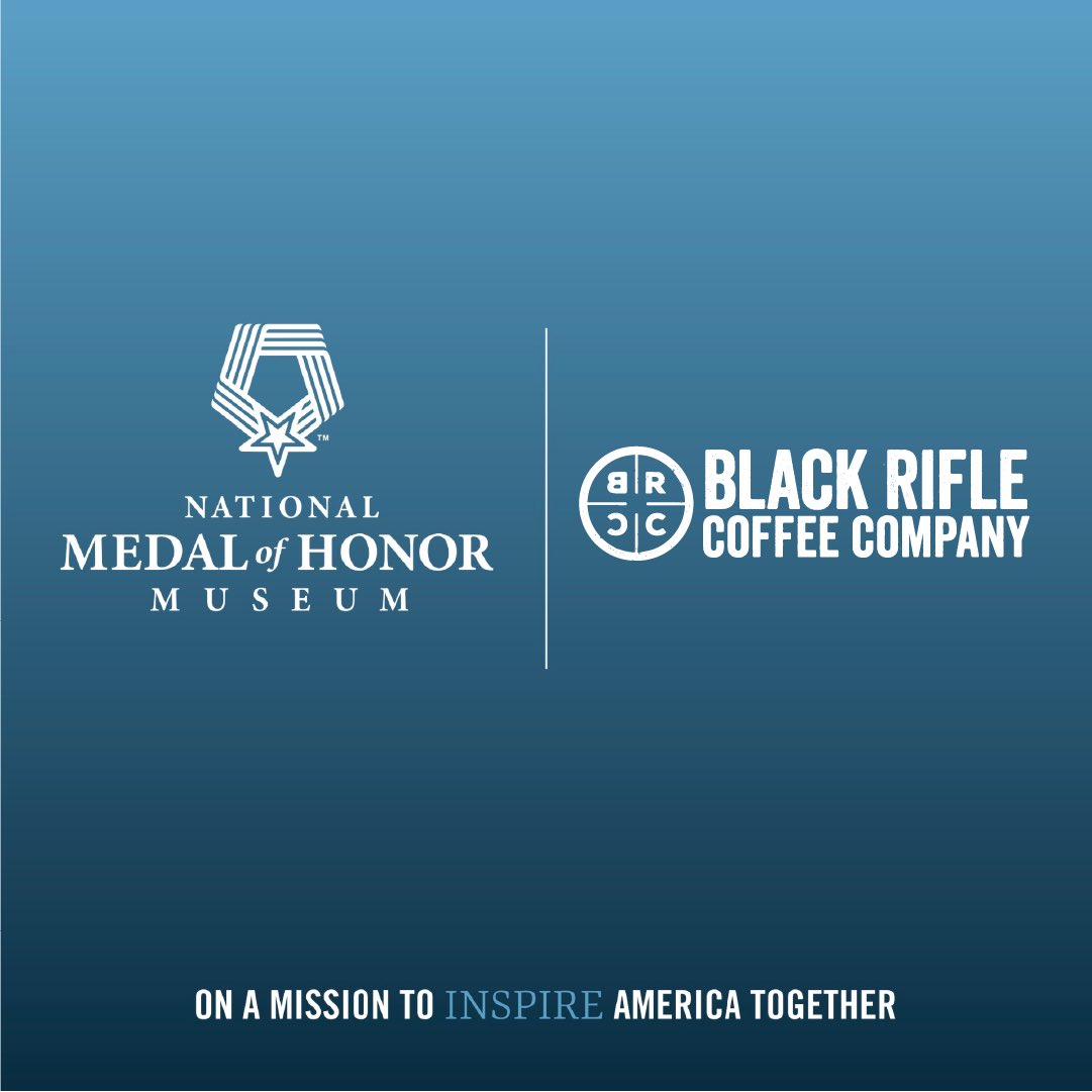 The National Medal of Honor Museum is proud to partner with @blckriflecoffee in preserving and amplifying the legacies of our nation’s #MedalofHonor recipients. Together, we are on a mission to inspire America! 🇺🇸