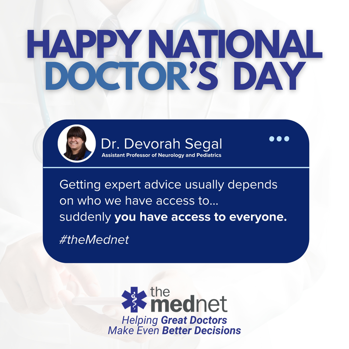 Happy National Doctor's Day! At @theMednet, we're proud and committed to empowering doctors by providing access to valuable knowledge to elevate patient care. Thank you for your remarkable contributions to healthcare excellence! #NationalDoctorsDay #HealthTech #theMednet