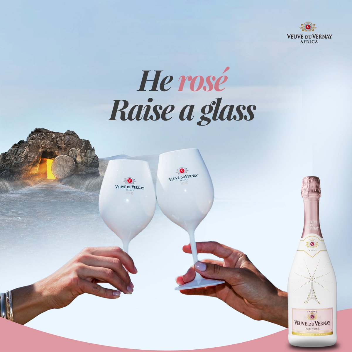 He rosé, and so shall we! 
Let's raise a glass to new beginnings and endless grace. 

Happy Easter!

#HappyEaster #EasterSunday #Easter2024 #Easter #SparklingWine #VeuveDuVernay #ATasteOfFrance