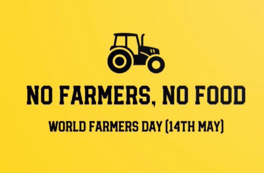 #WorldFarmersDay is on 14th May.

In your own communities around the world, celebrate and support your local farmers.

- ⁠Buy directly from farmers &amp; farm shops
- Set up tractor parades
- ⁠Post messages of support for farmers
- ⁠Post farming related videos around the world