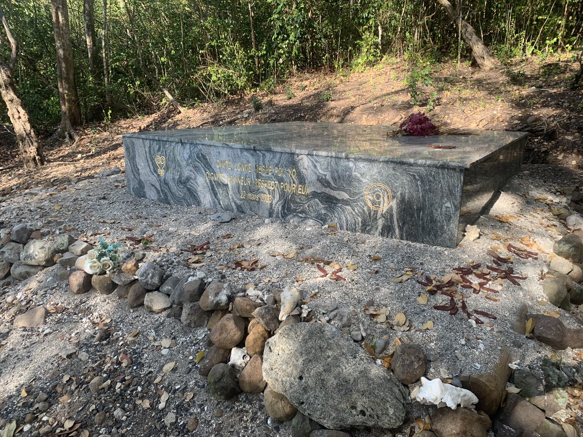 vic_kdlm's tweet photo. L’Anse Bellay en Martinique est un lieu de mémoire et d’histoire : les ossements d’un cimetière d’esclaves (XVIIIe) et de deux périodes d’occupations précolombiennes (Ve et XIIe) ont été réinhumés dignement. Espace bouleversant #Martinique #esclavage https://t.co/LHCQm8hyyv