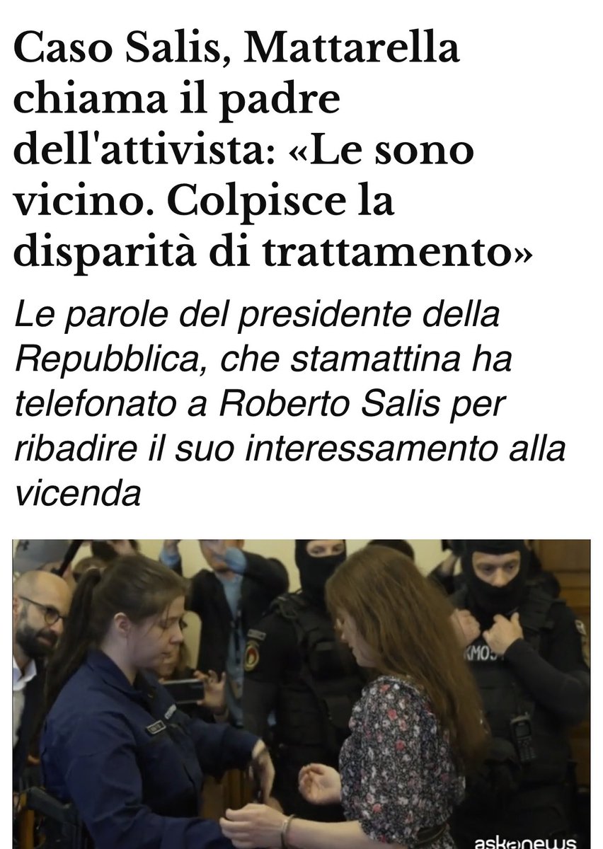 Grazie al Presidente della Repubblica #Mattarella per la vicinanza umana e istituzionale! #IlariaSalis