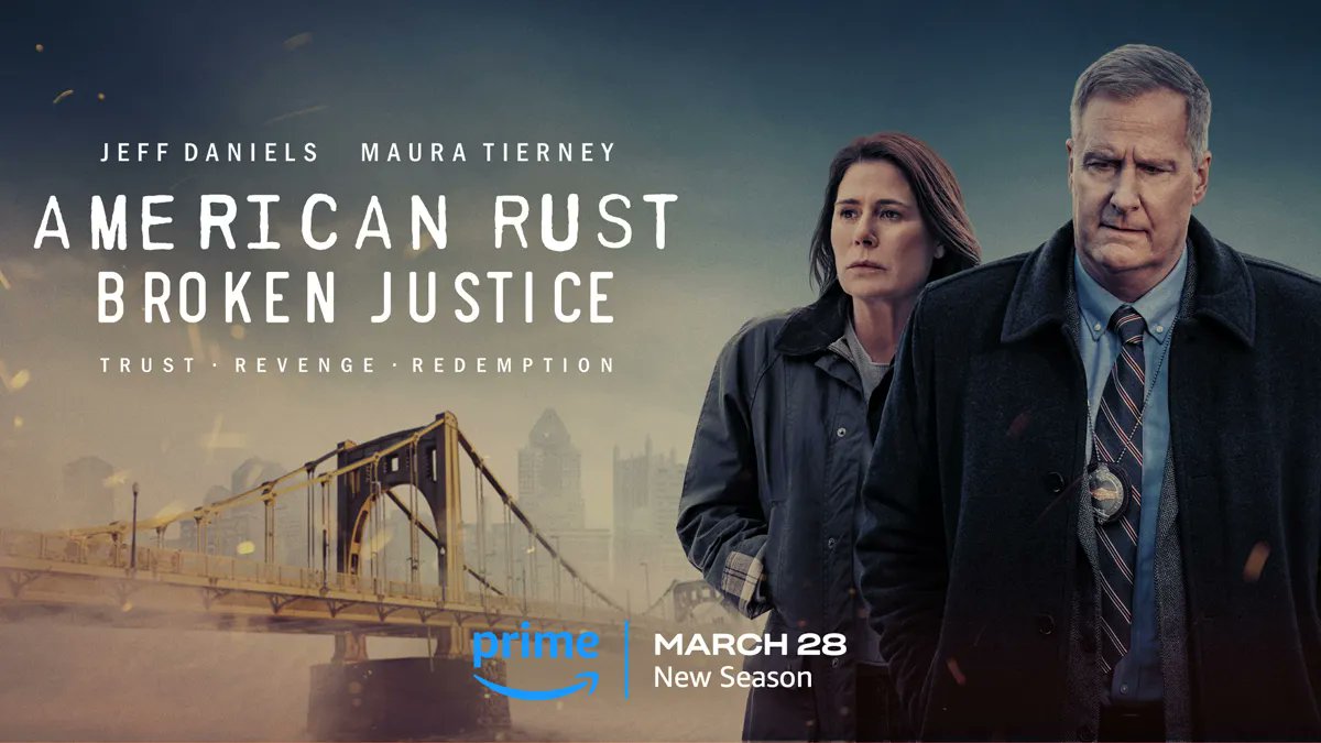 While I can't believe @PrimeVideo brought 'American Rust' back after a so-so 1st season on @Showtime in 2021, I binged the entire 2nd season in a day and can heartily recommend it as a standalone viewing experience. Well done all around. #AmericanRust #AmericanRustBrokenJustice