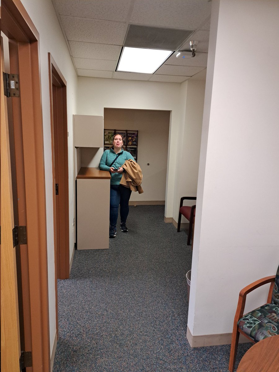 BowTie_PhD's tweet photo. Visiting my soon-to-be home with my wife. Touring office space and exploring campus! Glad to be joining the #VSCEB! #Pullman @WSUPullman https://t.co/knbpoIUdzM
