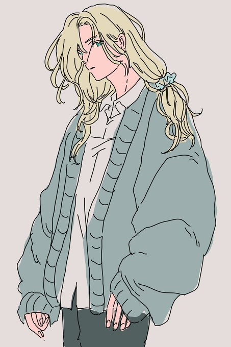 「blonde hair hair scrunchie」 illustration images(Latest)