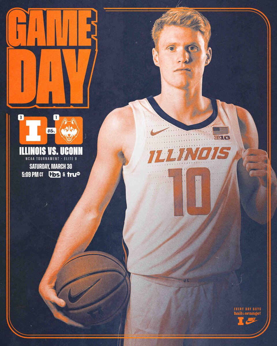 No fear for the moment. ⏰ 5:09 p.m. CT 🏆 NCAA Tournament Elite 8 📍TD Garden 📺 TBS/TruTV #Illini | #HTTO | #EveryDayGuys