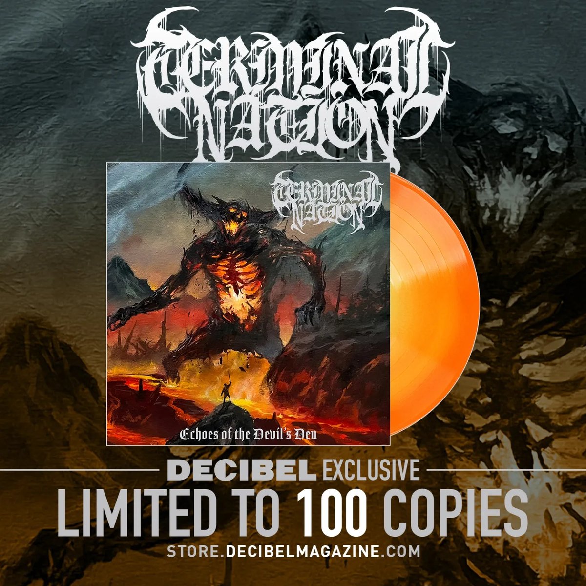 dbmagazine's tweet photo. Decibel is honored to have two of the rarest vinyl variants of two killer new LPs from @tzompantlidoom & @terminalnation via @20buckspinlabel. Pre-orders are getting scooped up now, so do not miss out!
https://t.co/hPGjRrRqCk
#TerminalNation #Tzompantli https://t.co/5ZnWnK8UeF