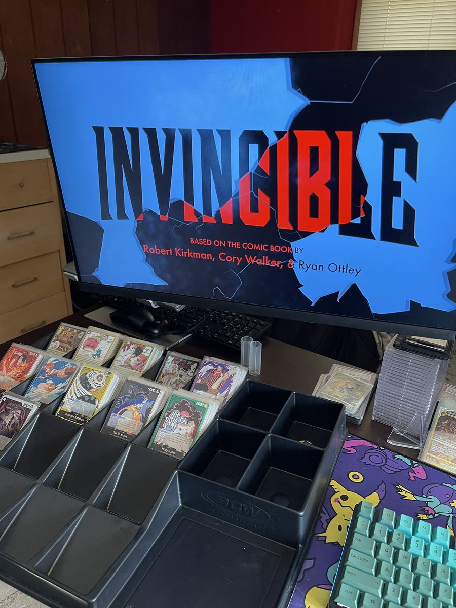What’re you up too on Saturday morning? I’m sorting one piece bulk and catching up with @InvincibleHQ