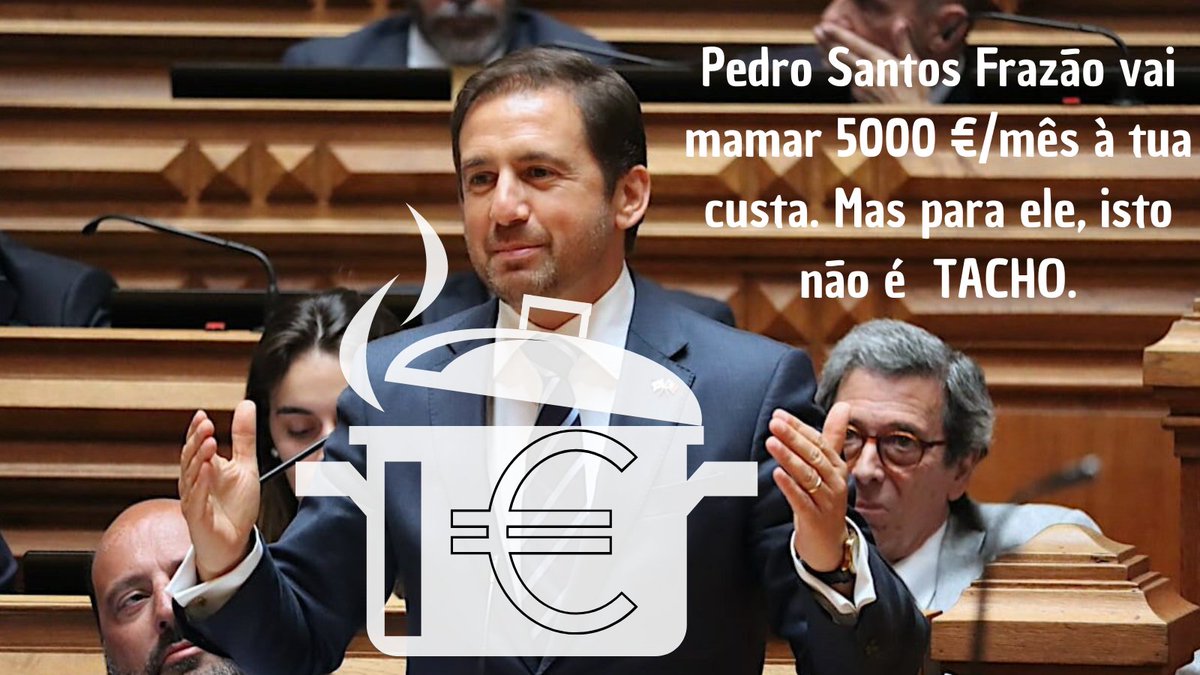 Se esta imagem do Deputado mais sério do Mundo, Pedro Frazão, que agora vai MAMAR 5000 €/mês à tua custa, tiver 2000 likes e 100 partilhas, eu envio-lhe um TACHO para guardar as notas, através da Assembleia da República.