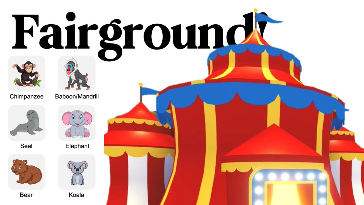 So... a new fairground is coming to town! 🎪 Hopefully next week! What do you think the animal for this fairground will be? What would you like it to be? 🙊🙉🙈 #AdoptMe