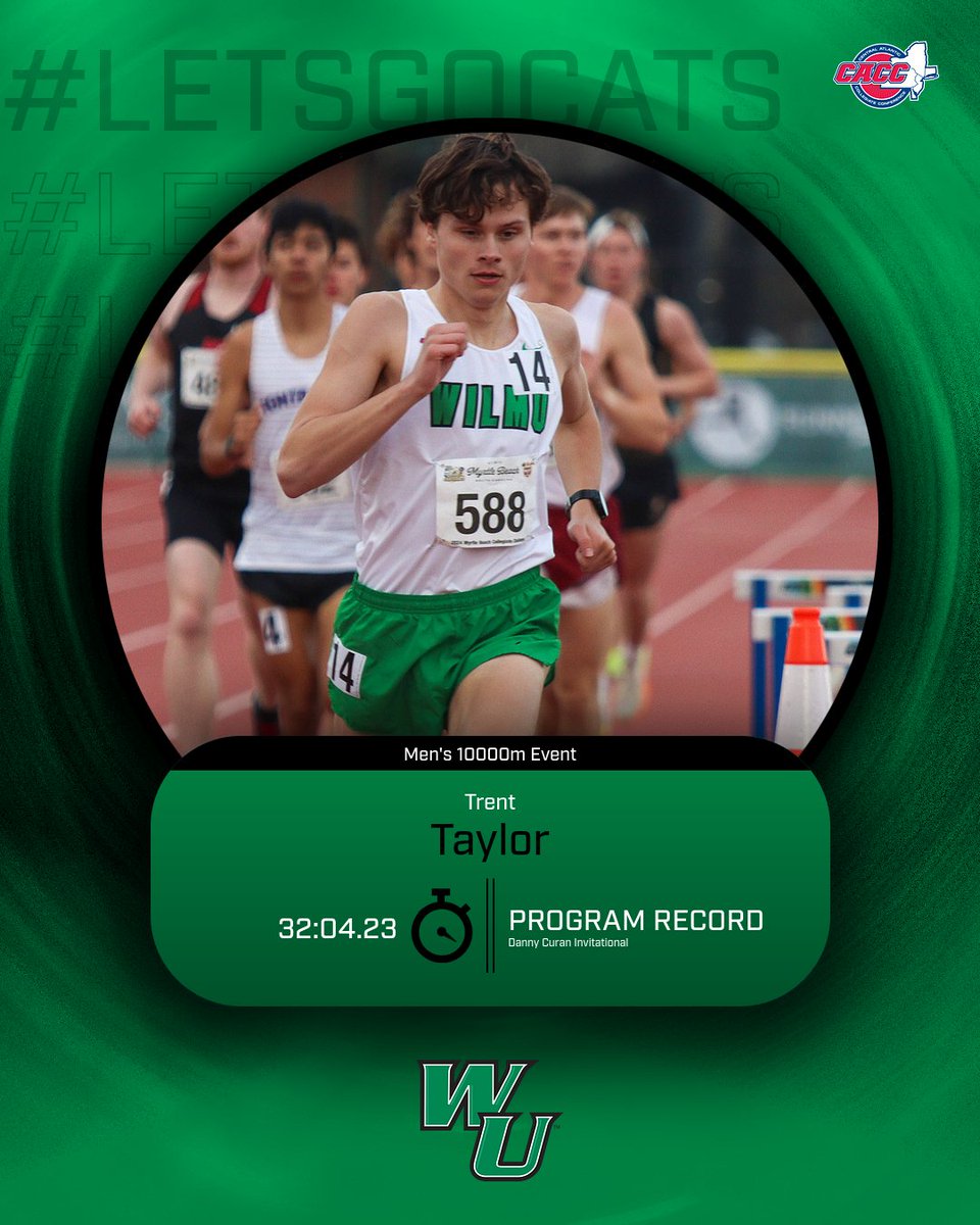 WilmUAthletics's tweet photo. RECORD BREAKERS!!!
Dan Whysinski and Trent Taylor set new marks in the 5000 and 10000-meter events while competing at the Danny Curran Invitational at Widener on Friday! Into the #WilmUTF's record books they go! #LetsGoCats!! https://t.co/zmSCbTEsOM