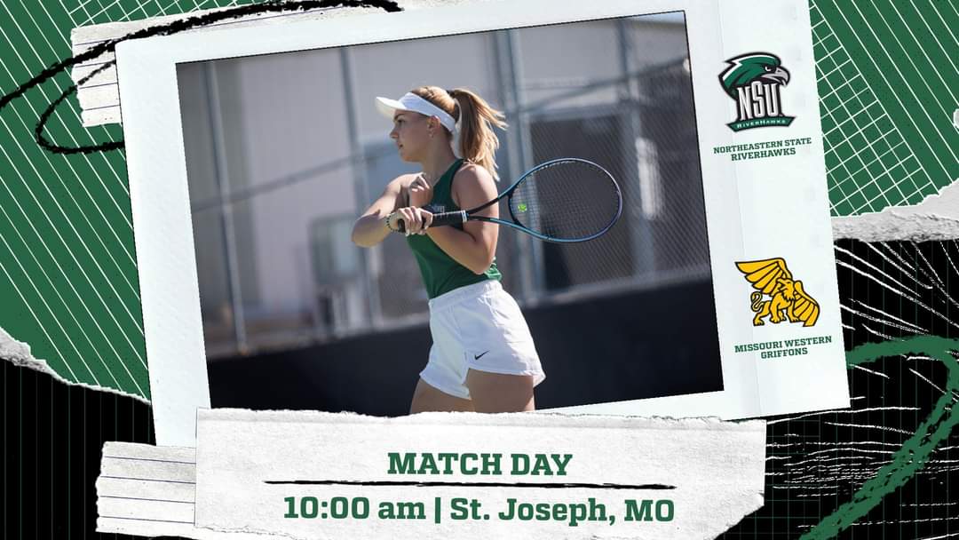 🎾Tennis🎾 Match 🎾Day🎾
<a href="/RiverHawkSports/">Northeastern State Athletics</a> 🚌#RoadTrip🚌
@RiverHawksWTEN v <a href="/MWSUGriffons/">MoWest Athletics</a> 
#TeamNSU  #RiverHaaaaaaaaaaaaaaaaawks™