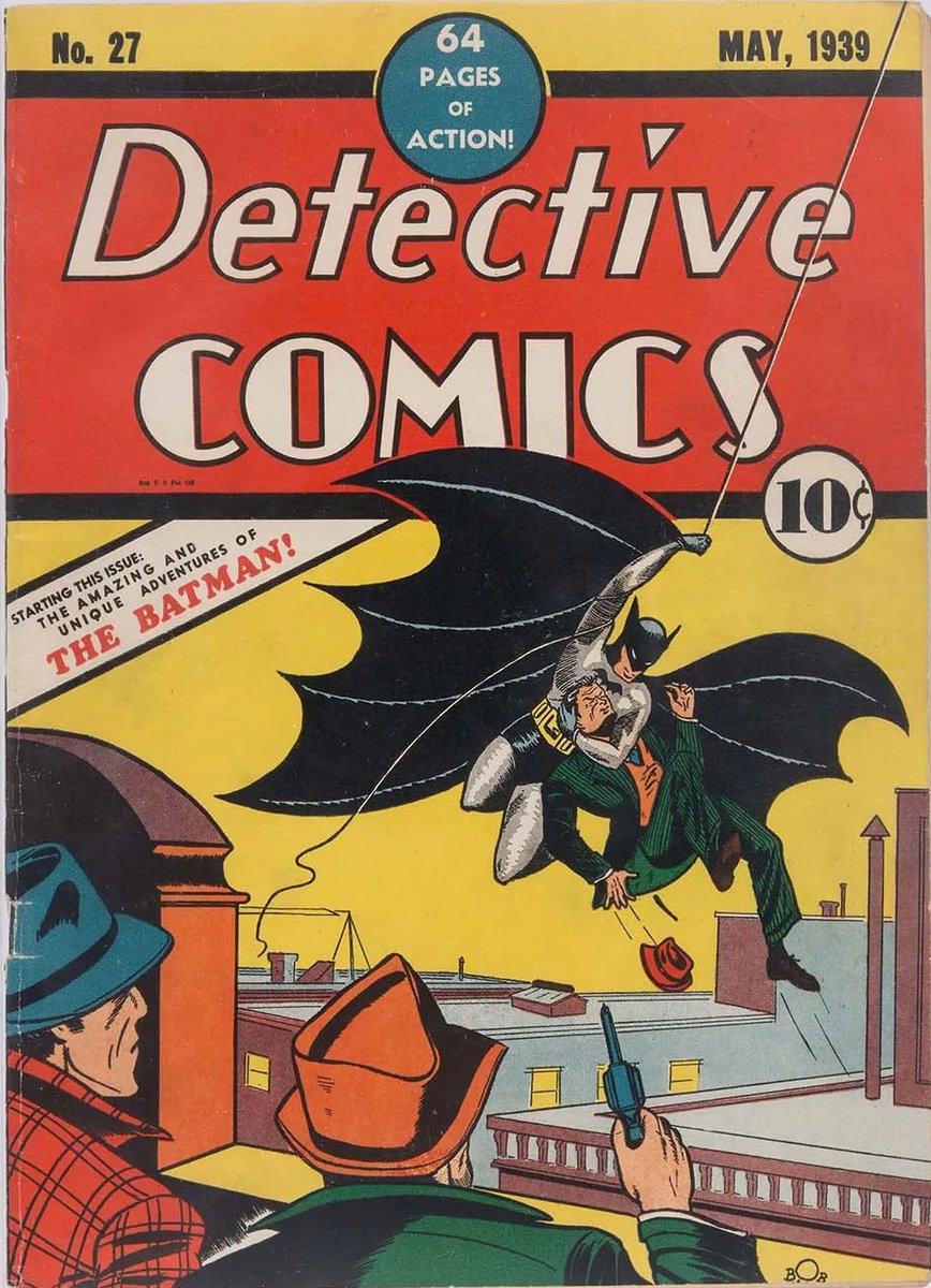 On this day in 1939 Batman first appeared in Detective Comics #27 (Created by Bob Kane and Bill Finger)
#Batman #DetectiveComics #BobKane #BillFinger #ThePulpMoviePalace
