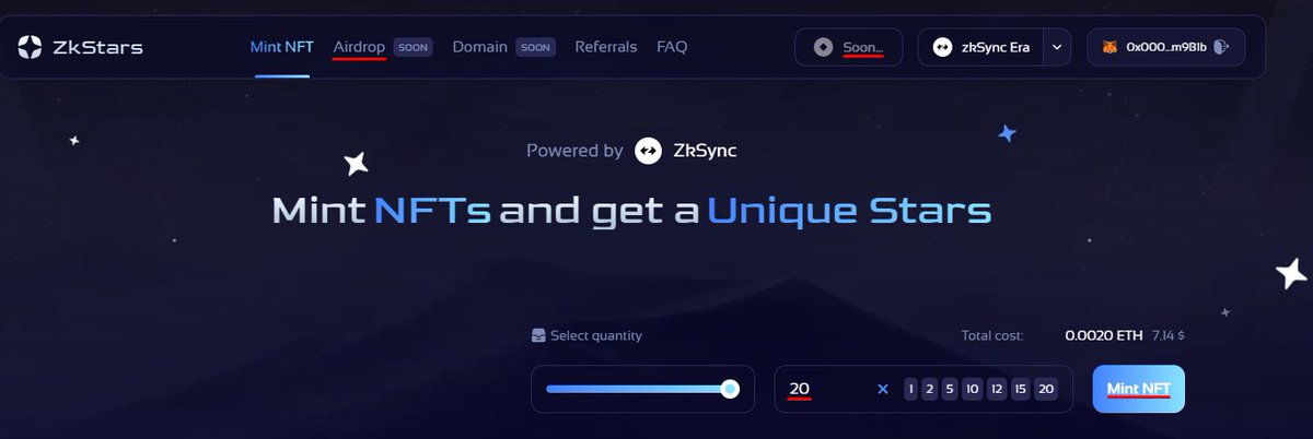 What is it? 🪂👀

$ZKS AirDrop is coming. 
We recommend you interact with 20+ contracts (dApps) in ZkSync to be Eligible.

31.03📸