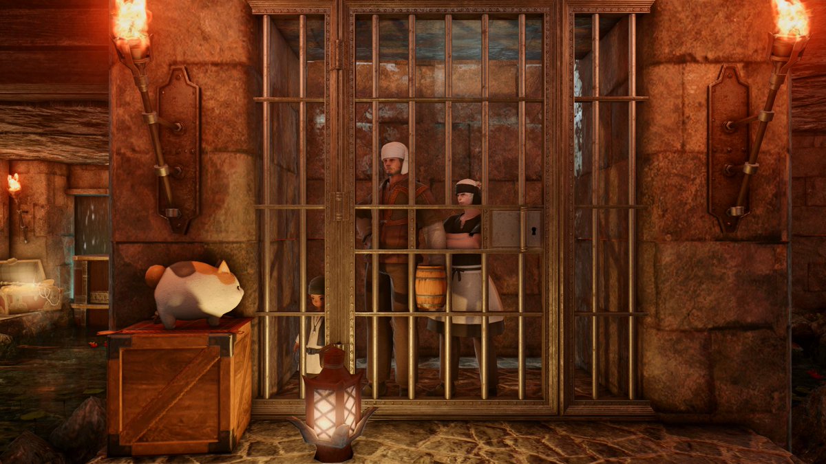 DanonAlaura's tweet photo. Welcome to Pirates of the Fluffybeans! Part of the Fluffyland theme park located at Materia Bismarck Empyreum W6 P60 and don’t forget to visit the gift shop in FC room 1 for a photo op with Fluffy!  
#ffxivfluffyland
#FF14Housing  #FF14ハウジング #FFXIV #HousingEden  #hgxiv https://t.co/2vBT7G9vlO
