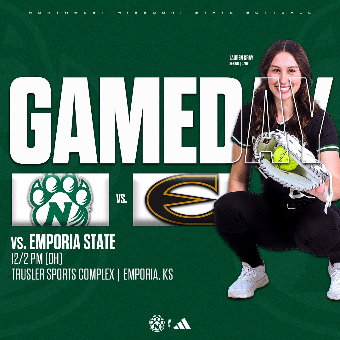 Saturday 𝙂𝘼𝙈𝙀𝘿𝘼𝙔!

🆚: Emporia State
🏟️: Trusler Sports Complex
📍: Emporia, KS
⏰: 12/2 PM (DH)
📺: bit.ly/46uMtpF
📊: bit.ly/4aeLxrY

#OABAAB