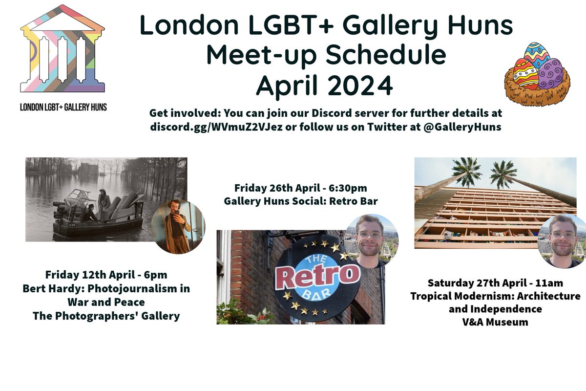GalleryHuns's tweet photo. APRIL CALENDAR 

Further information will be posted in our Discord channel - a great place to buddy up beforehand ☺️

Any questions don't hesitate to DM me. 

https://t.co/HcpZC2kLXz https://t.co/RihVGF2mMP
