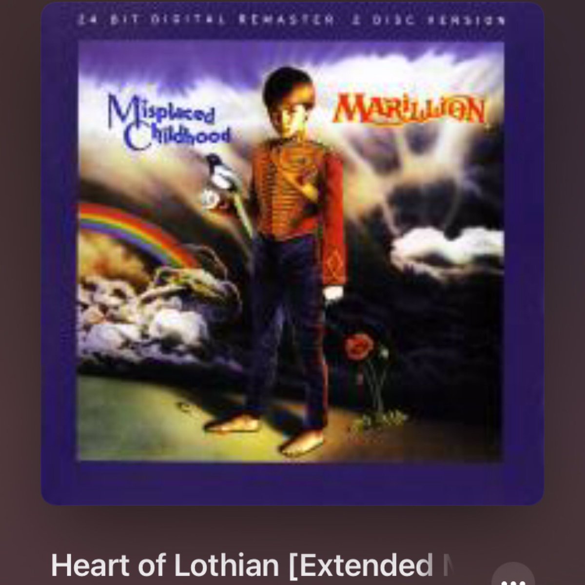 #NowPlaying
🎵 Heart of Lothian [Extended Mix]
by 🎵 Marillion
from 🎵 Misplaced Childhood [Bonus CD] Disc 2
#DerekWilliamDick #IanMosley #MarkKelly #PeteTrewavas #SteveRothery #80s #pomprock #remix #過ち色の記憶