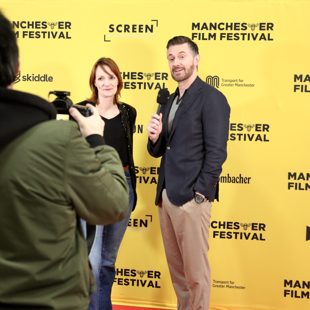 Another #RichardArmitage photo from #ManchesterFilmFestival #RebeccaSnow #TheBoyInTheWoods
