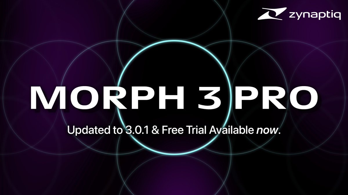 MORPH 3 PRO 3.0.1 update & free trial now available! zynaptiq.com/morph/morph-3-… #zynaptiq #sounddesign #gameaudio #musicproduction #vocoder