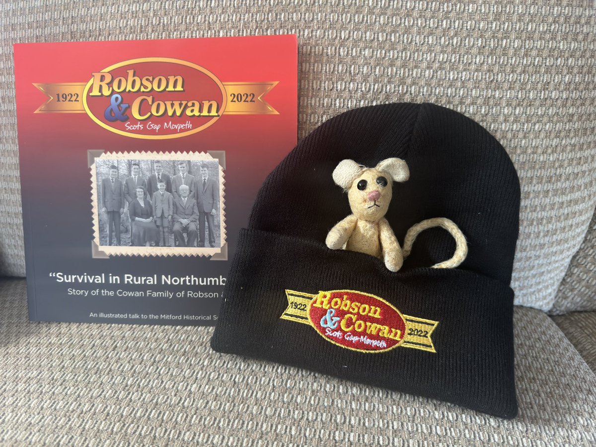 Great excitement at Pip Towers today 😄🐭 We av received a very rare Beanie Hat from @robsonandcowan Peeps. I as already found me place and I will be expecting the staff to wear it with pride 👏👏👏 Thank you very much and I look forward to reading your history book 🤓🐭😄🐭
