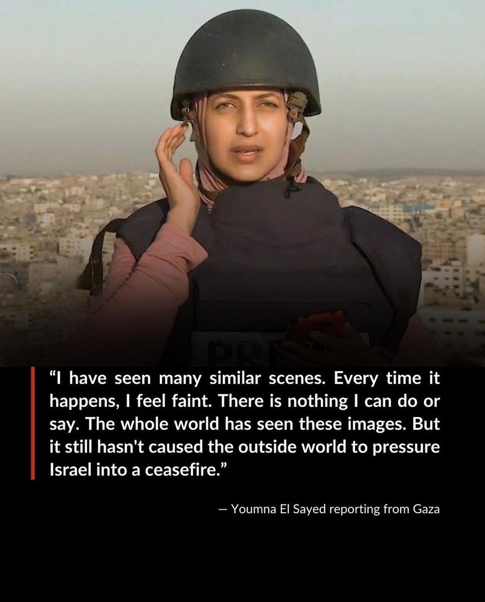 #Israel is banning intl media from entering #Gaza unless they embed with the IDF. This way, Israel prevents powerful images from entering our collective consciousness. But it's Palestinians who are documenting their own genocide — and we believe the oppressed! @YoumnaElSayed17
