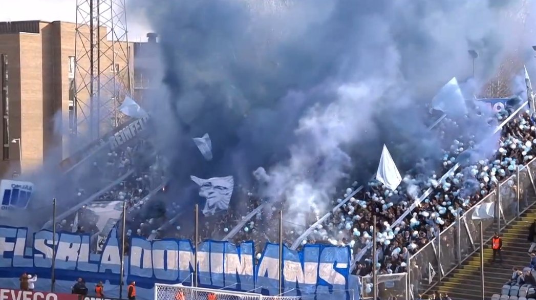 The Malmö FF fans before the game against IFK Norrköping!