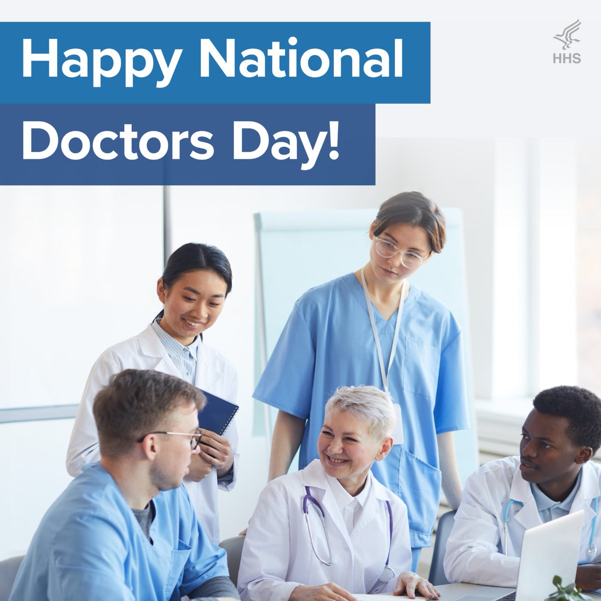 Happy National Doctors Day! Today, we celebrate the incredible contributions of doctors across the country. Thank you for your commitment to your patients and dedication to healing and saving lives.