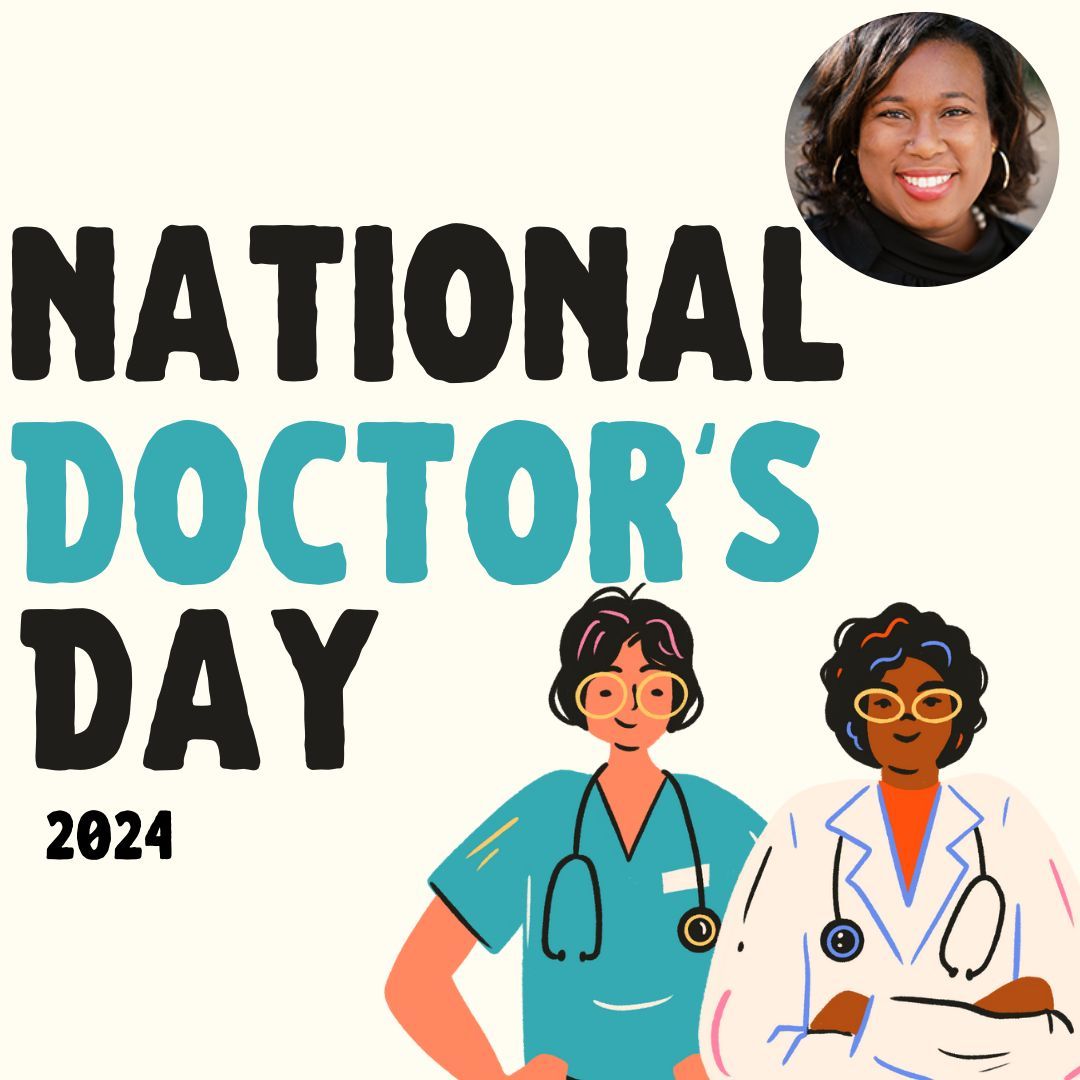 Happy National Doctors' Day! 🩺 Grateful for all the dedicated doctors ensuring our health. Special thanks to Dr. Camille Graham, my childhood pediatrician and role model. Your commitment and compassion inspire! #NationalDoctorsDay #ThankYouDoctors