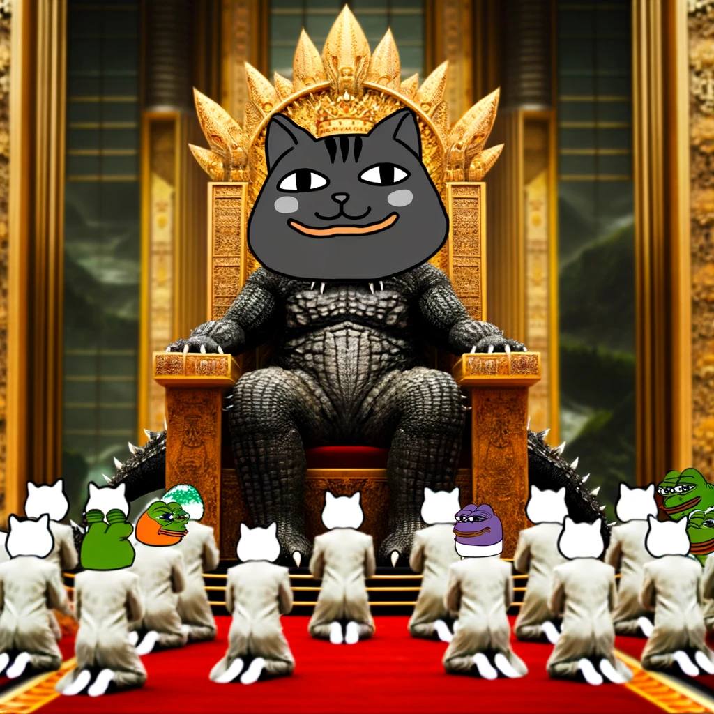 ALL SOLANA MEMES BOWING DOWN TO THE GREATEST MEME ALIVE! $CATZ