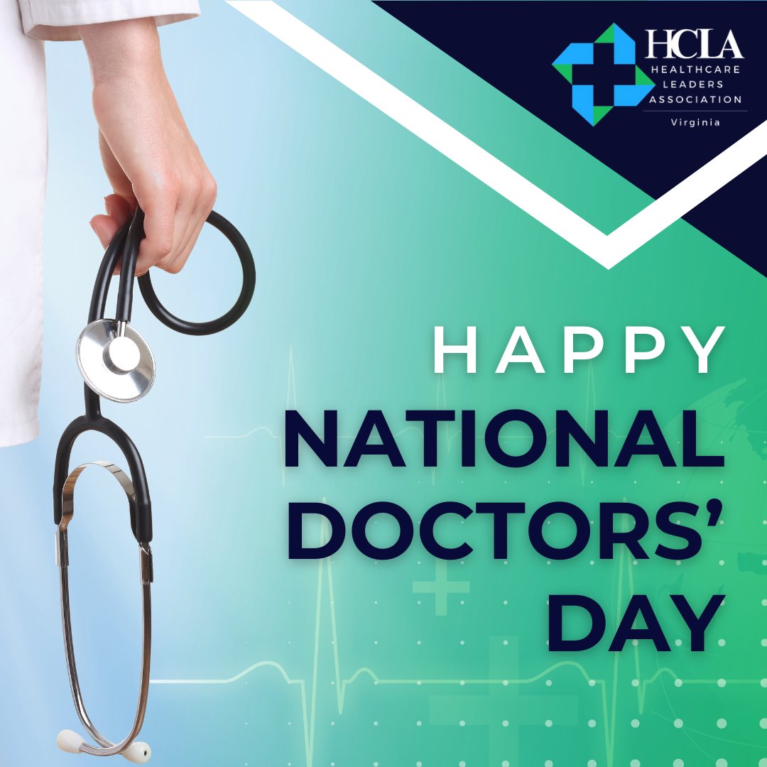 Happy National Doctors' Day! Your dedication and commitment to patient care makes the world a healthier, happier place. Here at HCLA Virginia, we celebrate you today and every day. 

#NationalDoctorsDay #healthcare #HealthcareAppreciation #HealthcareHeroes
