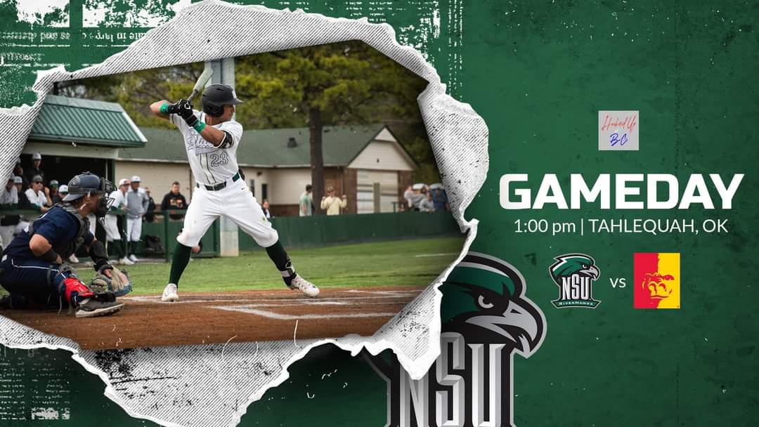 ⚾Baseball⚾Series⚾Finale⚾  
<a href="/RiverHawkSports/">Northeastern State Athletics</a> 🏡#HomeGame🏡
<a href="/RiverHawksBSB/">Northeastern State Baseball</a> host <a href="/GorillasBSB/">Pitt State Baseball ⚾️</a>
#TeamNSU #RiseHigh #LetItFly #RiverHaaaaaaaaaaaaaaaaawks™