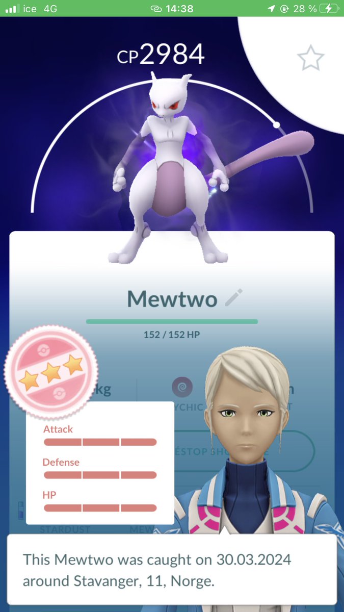 SHADOW HUNDO MEWTWO!!!!!!!!!😭🤩🥳
My first Shadow Hundo and it's a BEAST 🤩
#PokemonGO #Shadow #Mewtwo