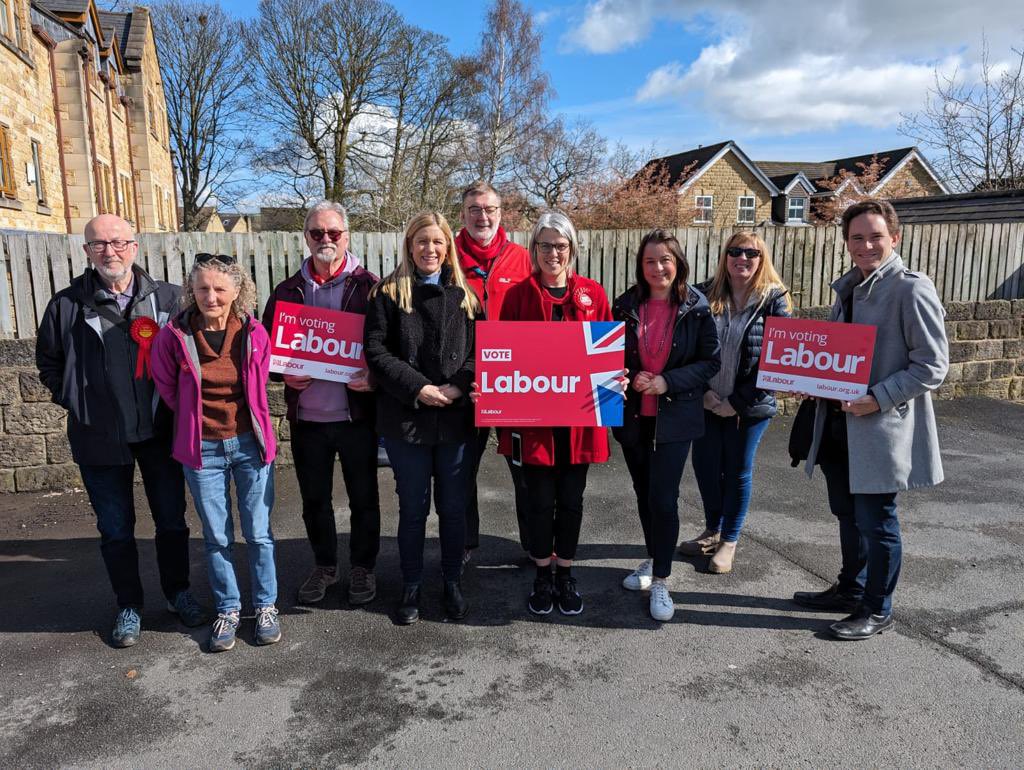 Great to be out campaigning in sunny ☀️ Burley in Wharfedale this morning for Labour’s fantastic candidate for Shipley @annalouisedixon After 14 years of Conservative failure, people want change and instead of running scared Rishi Sunak should have called a General Election.
