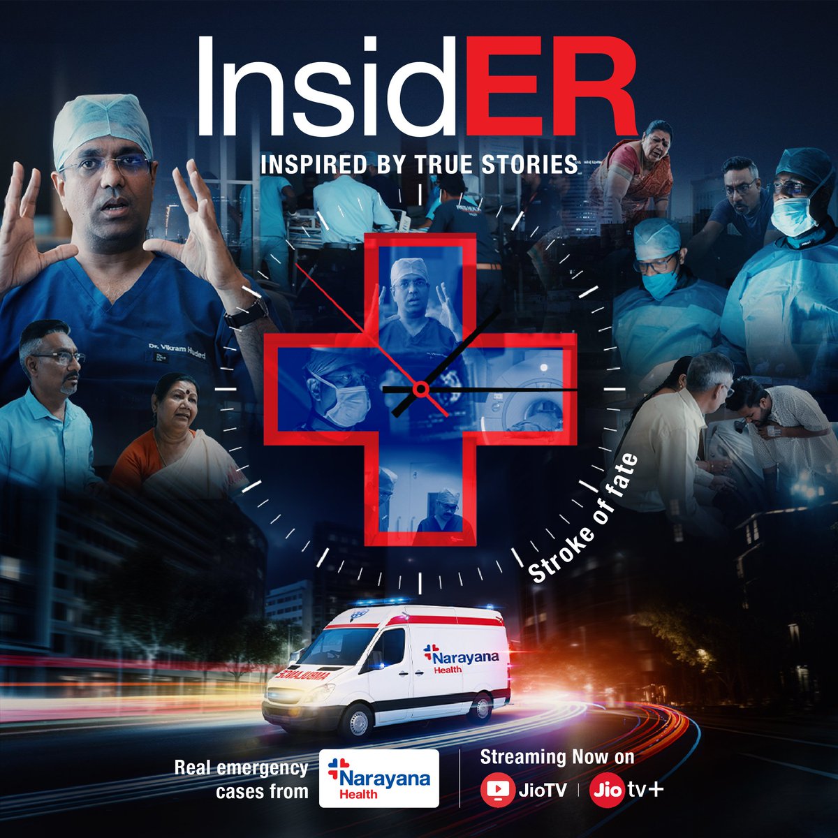 A routine interrupted, a life on the line. Witness the critical race against time to save Deepak's life. Now streaming on JioTV and JioTV+ 📺 @NarayanaHealth #InsidER #Emergency #NewRelease #WatchOnJioTV #WatchOnJioTVPlus #TakeCare #NarayanaHealth