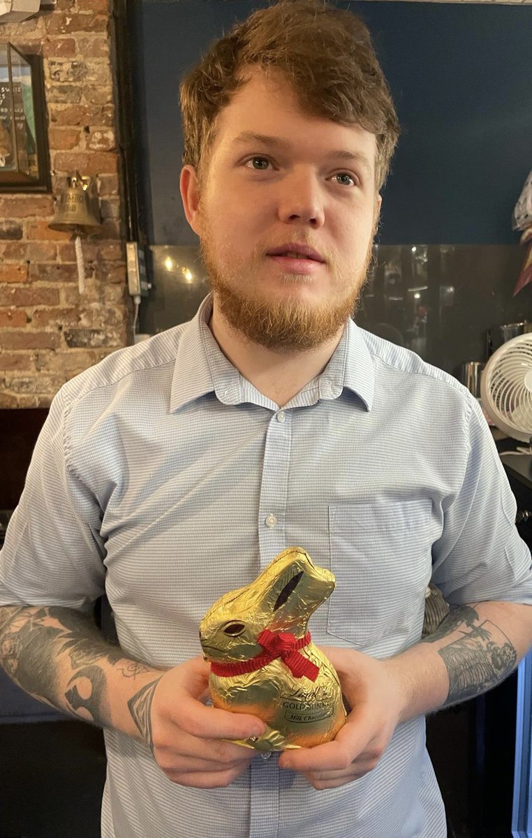 Fran’s polite face when he’s actually fuming it’s not a proper Easter egg. Happy Easter 🐇🍻
