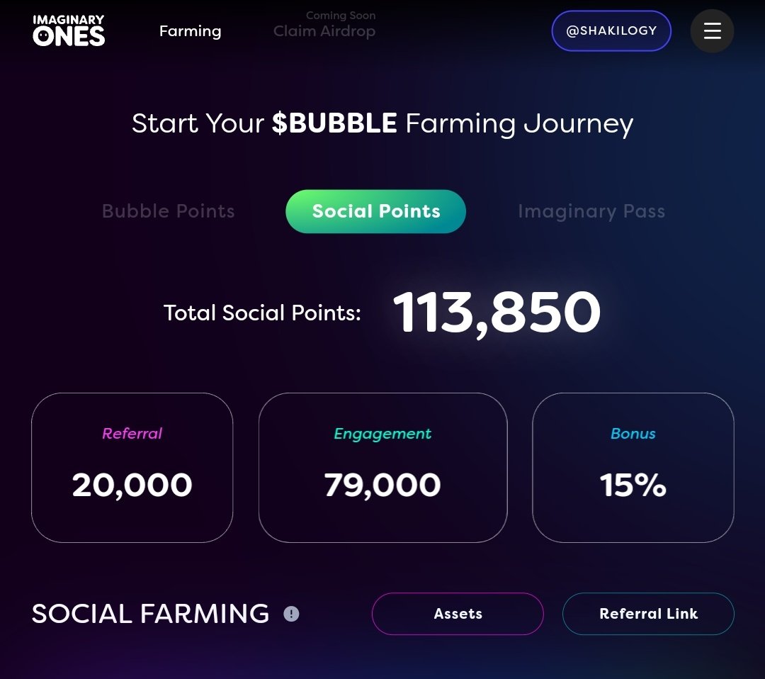 $BUBBLE farming going good so far.
Don’t fade on $BUBBLE by <a href="/Imaginary_Ones/">Imaginary Ones | Bubio.ai</a>  <a href="/GetBubbleCoin/">BubbleCoin</a> 

Join and start farming today.

bubble.imaginaryones.com/?ref=9RIV9F