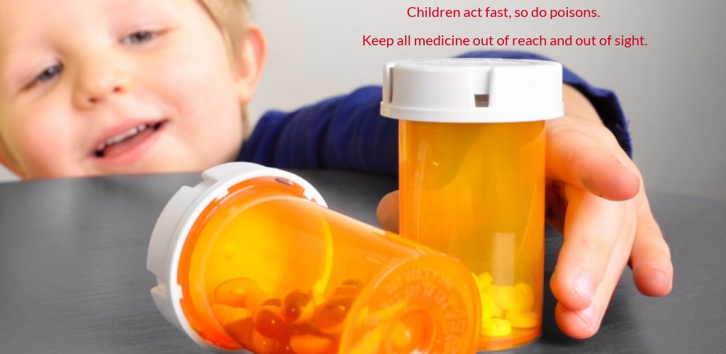 Weekend Safety Tip: Keep all medication locked up & out of the reach of children. Don't let a distraction become a tragic mistake. Learn more ways to help #PreventPoison. healthychildren.org/English/safety…