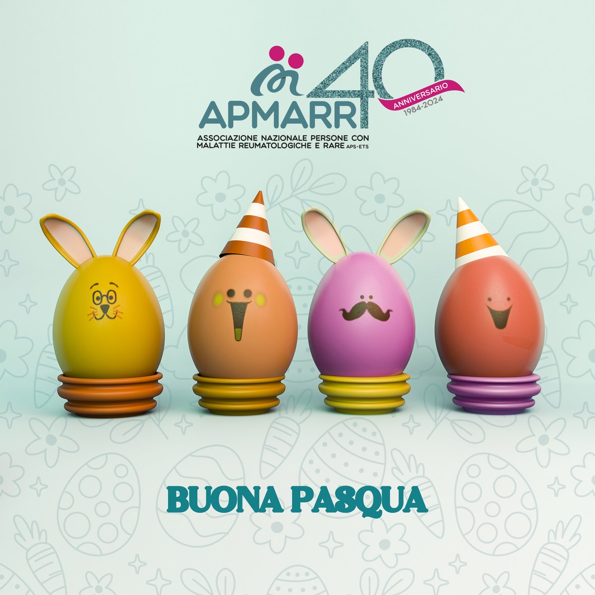🐣 È arrivata Pasqua, simbolo di rinascita! Vi auguriamo di vivere questi giorni di festa all'insegna della gioia e serenità.

Buona Pasqua da tutti noi di APMARR! 💛

#APMARR #Pasqua2024