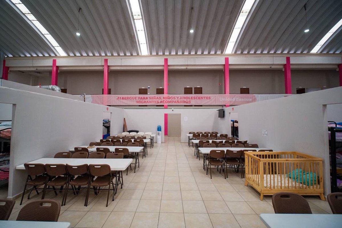 DIF_NMX's tweet photo. En el municipio de Zuazua, Nuevo León, se encuentra el Albergue para Niñas, Niños y Adolescentes Migrantes Acompañados, que reciben alimentos, bebidas, aseo y un lugar donde descansar en su paso por la entidad. https://t.co/PsCt28xq5S