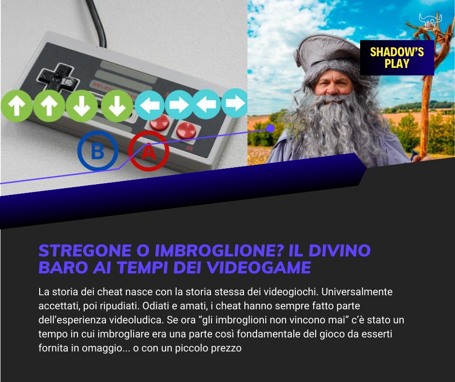 filogicoX's tweet photo. #Stregone o #imbroglione? Da #ColossalCaveAdventure a #Doom, dal #KonamiCode al #GameGenie, dalla #ActionReplay agli #aimbot, la storia del #cheat e dell'imbroglio nel #videogame attraversa i decenni, con #shadowsplay
Per dettagli: https://t.co/HIFtIJpC7f https://t.co/tSw3RyLI0T