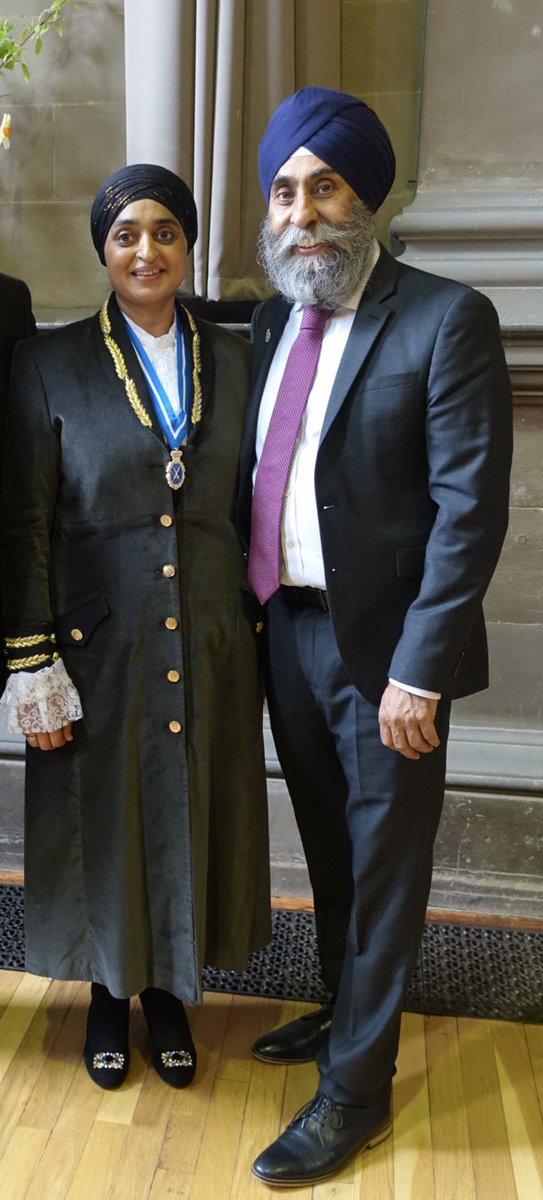 Always great to see Sikhs excel in civic roles, proud of my wife @rajikgill who was appointed the @highsheriffwar2 of Warwickshire, the first #Sikh women to take this ancient office in the UK. Look forward to her year ahead making a difference to the people of #Warwickshire.