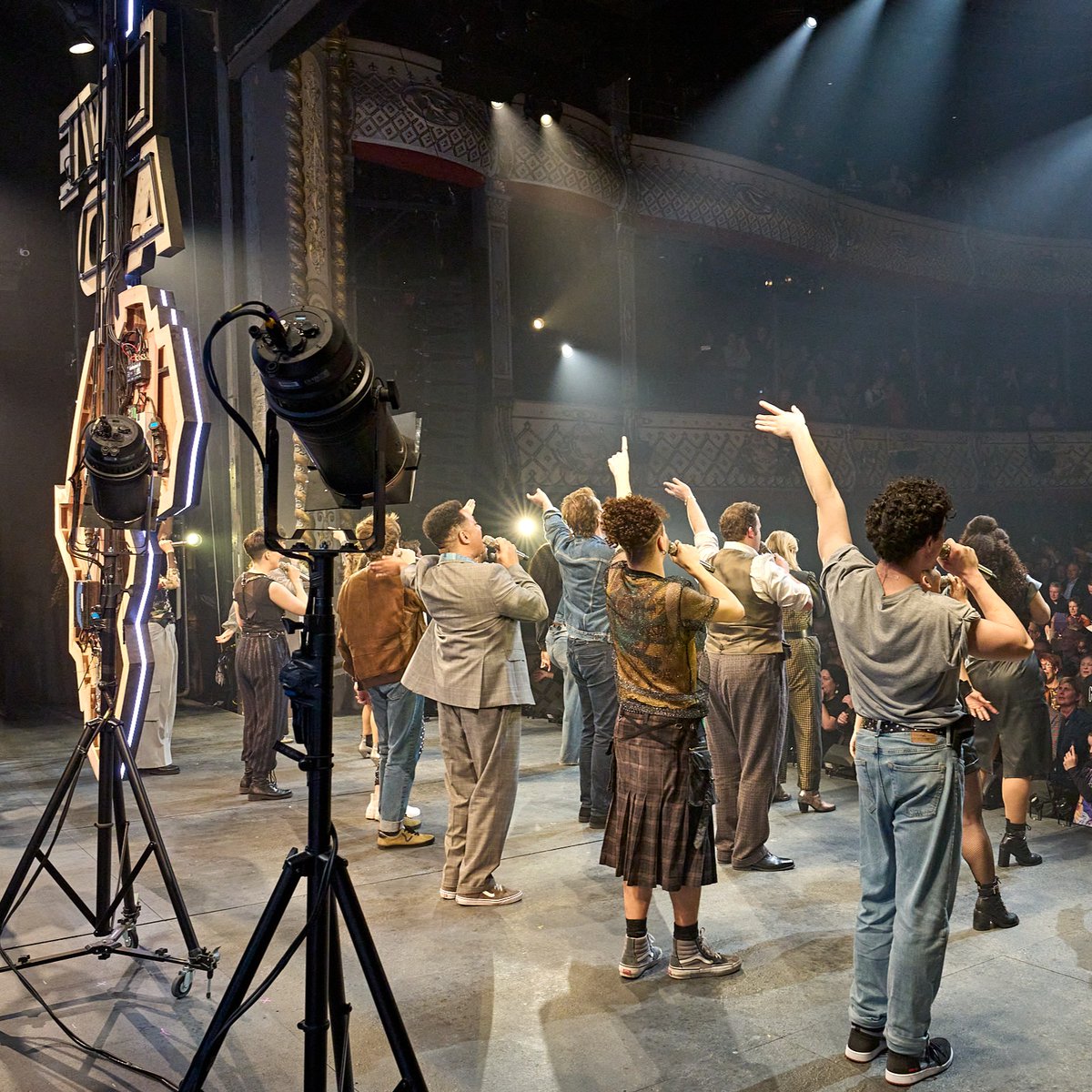 'History never ends. It’s too busy beginning.'    

A huge thank you to the cast, creative team, crew, stage management and the band behind Just For One Day ahead of their final performances today, and to everyone who came to see the show.   #OVJFOD 

📷 : Manuel Harlan