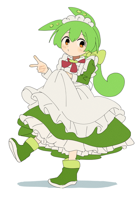 「green dress hair bow」 illustration images(Latest)｜3pages