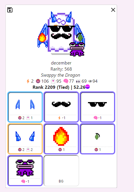 Rented one last wearable before Rarity Farming snapshot!!

Wearable Rentals are so legit.

Spent 1$ to rent the dragon wings for 5 hours vs buying for 250$ 

Jumped from Rank 2912-->2209 👻