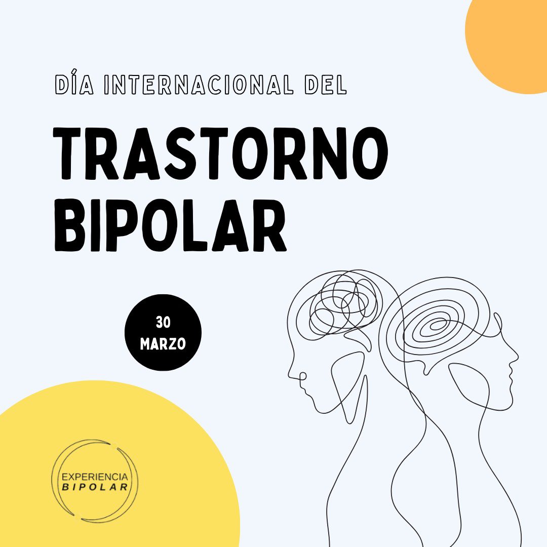 Hoy, 30 de marzo, celebramos el Día Internacional del Trastorno Bipolar 🧠