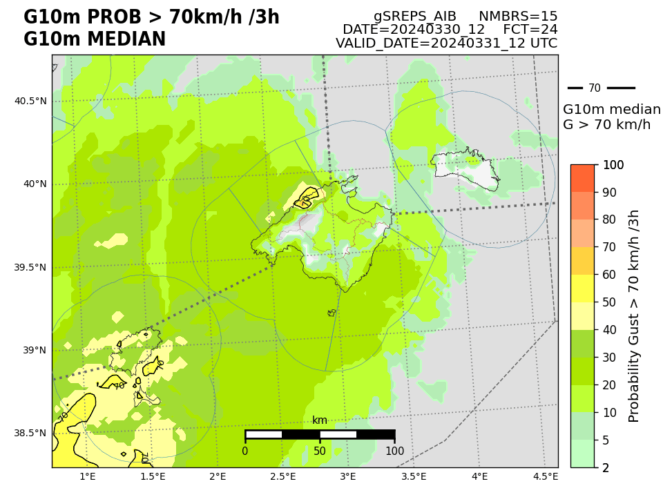 AEMET_Baleares's tweet photo. Las próximas horas se presentan con rachas de viento muy fuerte y lluvias.

Viento 🌬️

· La primera tanda será entre las 22h y las 03h de mañana.

· La segunda tanda será entre las 12h y 18h de mañana.

👁‍🗨(Imágenes con prob. superar los 70 km/h a las 21-03 12 y 18 UTC)

🧵 https://t.co/IOpSUjtrjA